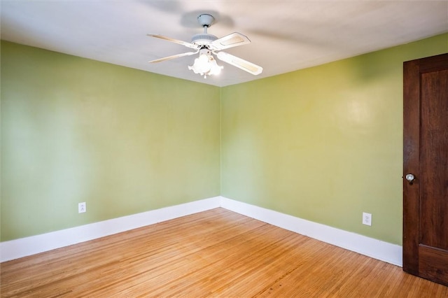 199 Brett Rd, Irondequoit, NY 14609 - empty room with a ceiling fan and light wood-style flooring