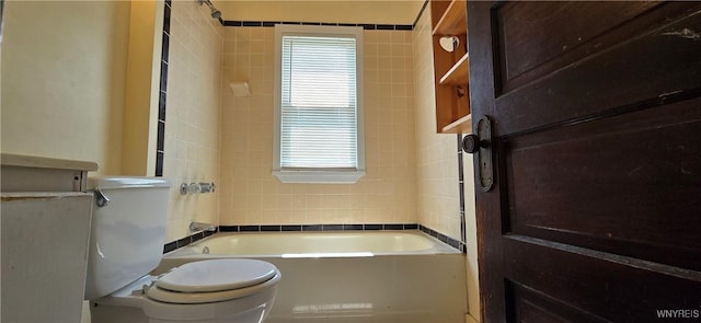 129 Albert Ave, Buffalo, NY 14207 - bathroom with toilet and shower / bathtub combination