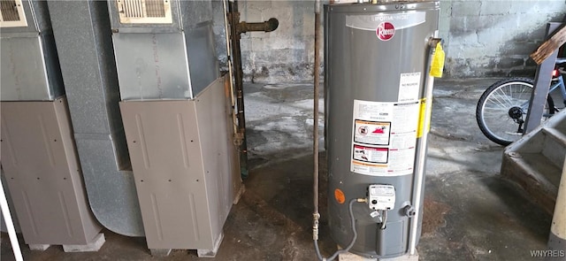 129 Albert Ave, Buffalo, NY 14207 - utility room with water heater and heating unit