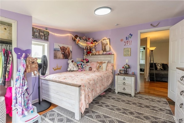 4045 E Milestrip Rd, Fenner, NY 13032 - bedroom with wood finished floors
