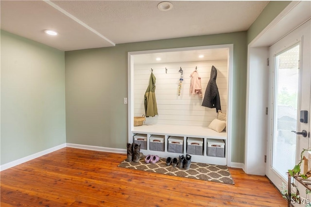 4045 E Milestrip Rd, Fenner, NY 13032 - mudroom featuring wood finished floors and recessed lighting