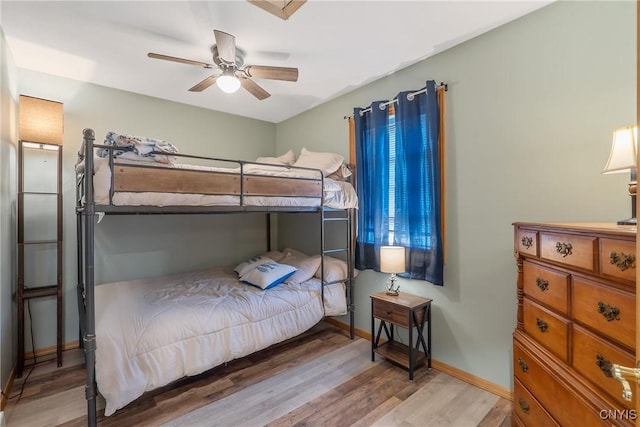 2012 Pleasant Ave, Vienna, NY 13308 - bedroom featuring wood finished floors and a ceiling fan