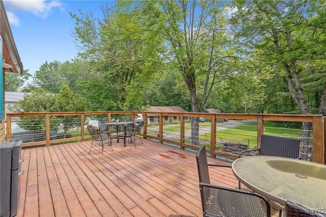 2012 Pleasant Ave, Vienna, NY 13308 - deck featuring outdoor dining space