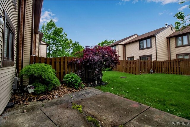 351 Charlesgate Cir, Amherst, NY 14051 - fenced backyard featuring a patio area