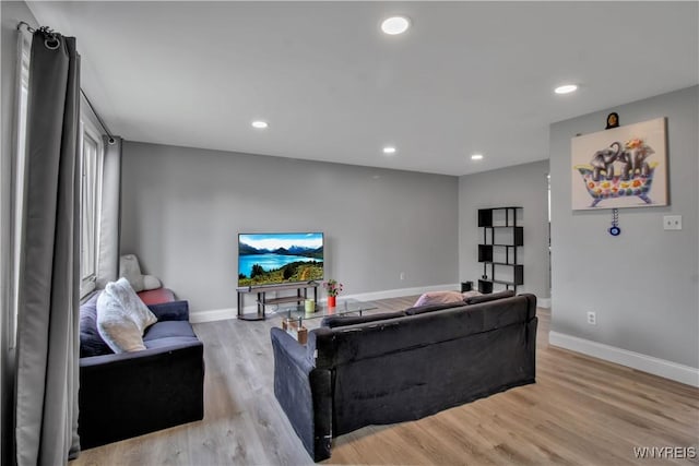 351 Charlesgate Cir, Amherst, NY 14051 - living area with light wood-type flooring and recessed lighting