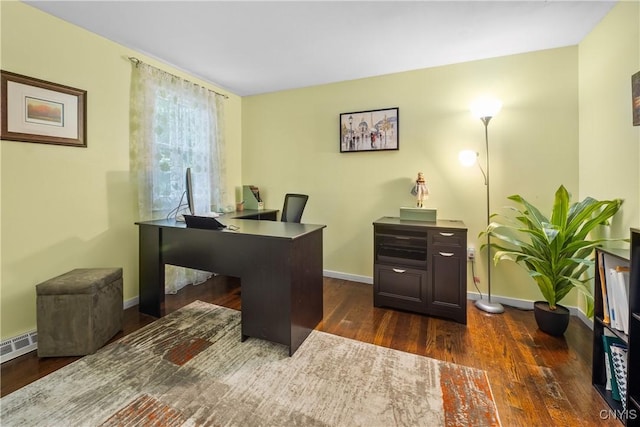 4582 Whetstone Rd, Manlius, NY 13104 - office space featuring baseboards and dark wood-style flooring