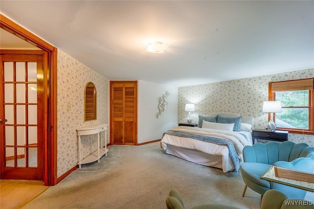 940 Town Line Rd, Lancaster, NY 14086 - carpeted bedroom with wallpapered walls