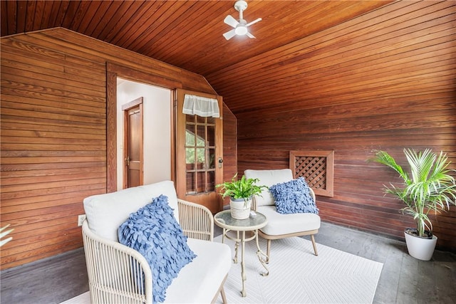 905 W Center St, Ridgeway, NY 14103 - view of patio / terrace with ceiling fan