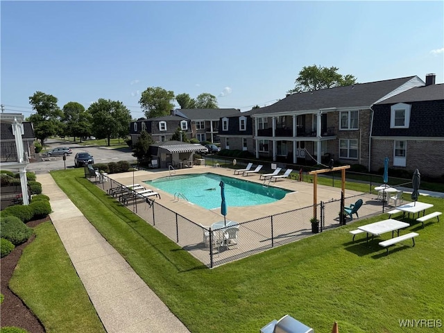 73 Henel Ave Unit 5, Amherst, NY 14226 - community pool featuring a patio area and a residential view