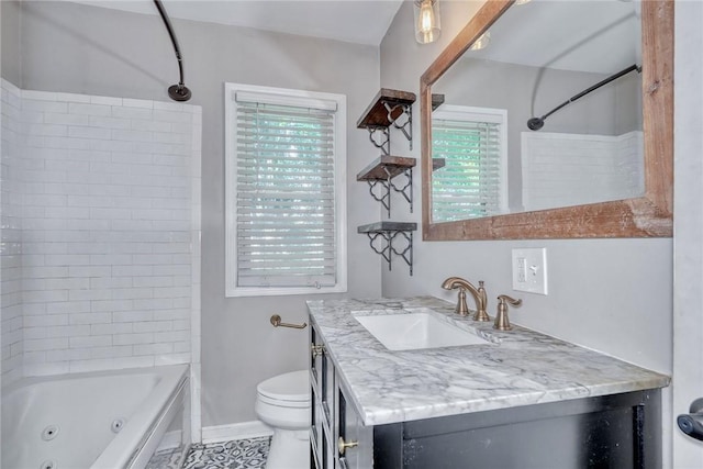 244 Highland Pkwy, Rochester, NY 14620 - bathroom featuring vanity and a combined bath / shower with jetted tub