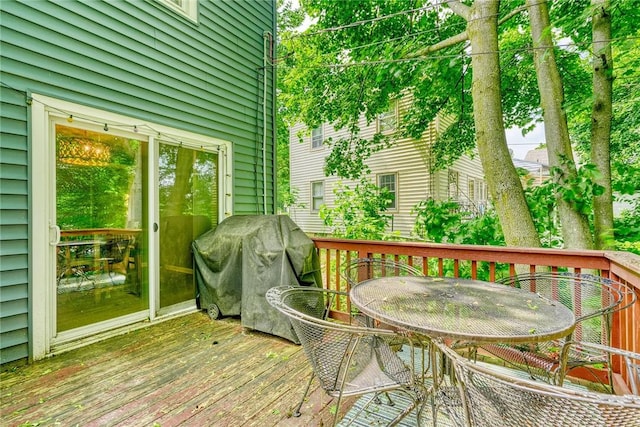244 Highland Pkwy, Rochester, NY 14620 - deck with outdoor dining space and area for grilling