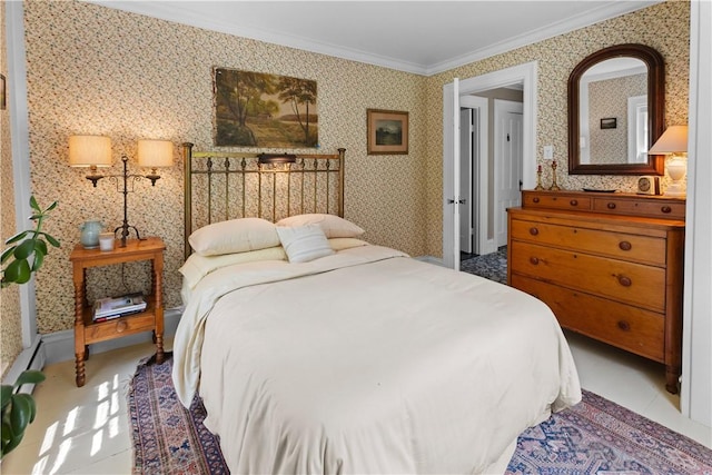 6806 County Highway 14, Meredith, NY 13846 - bedroom with ornamental molding