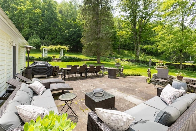6806 County Highway 14, Meredith, NY 13846 - view of patio featuring an outdoor hangout area and outdoor dining area