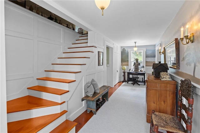 6806 County Highway 14, Meredith, NY 13846 - stairway with wood finished floors