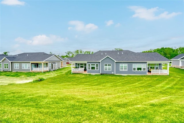 1391 Creeks Edge Dr, Webster, NY 14580 - rear view of property featuring a lawn