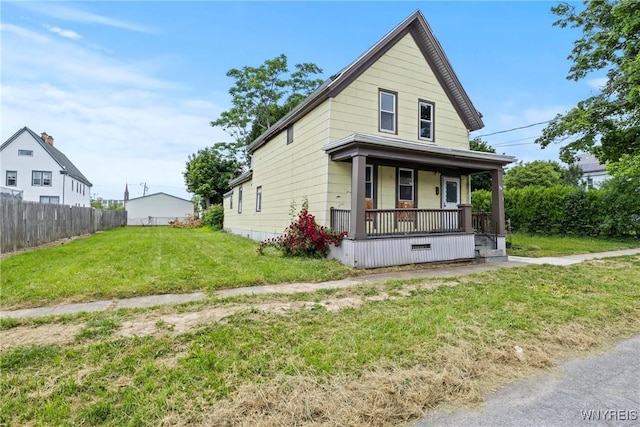 46 Mulberry St, Buffalo, NY 14204 - view of front of home with a porch