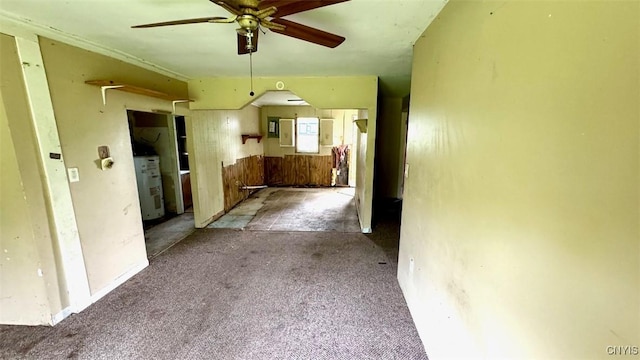 433 Pendergast Rd Unit 435, Granby, NY 13135 - unfurnished living room with ceiling fan and carpet floors