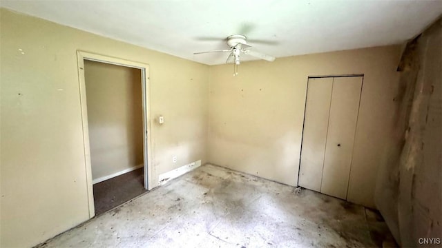433 Pendergast Rd Unit 435, Granby, NY 13135 - unfurnished bedroom with a closet and ceiling fan