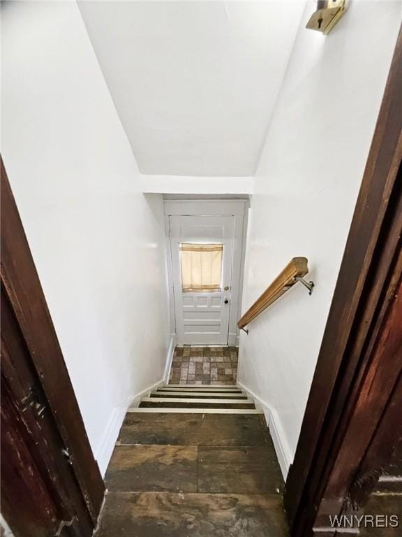 269 Westminster Ave, Buffalo, NY 14215 - stairway with hardwood / wood-style flooring