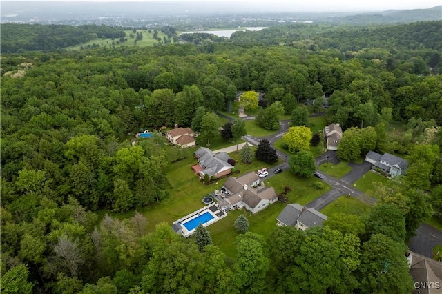16 Silver Birch Ct, New Hartford, NY 13413 - aerial view of property and surrounding area with a heavily wooded area