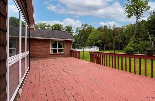 16 Silver Birch Ct, New Hartford, NY 13413 - wooden deck featuring a fenced backyard