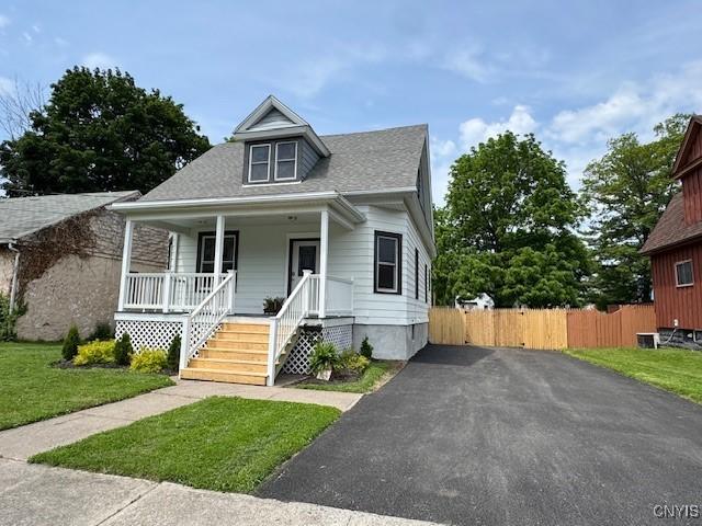 338 Leonard St, Oneida-Inside, NY 13421 - bungalow featuring covered porch and driveway