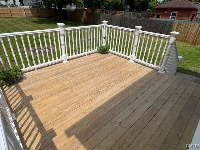 338 Leonard St, Oneida-Inside, NY 13421 - deck with a fenced backyard