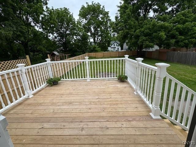 338 Leonard St, Oneida-Inside, NY 13421 - wooden deck featuring a fenced backyard