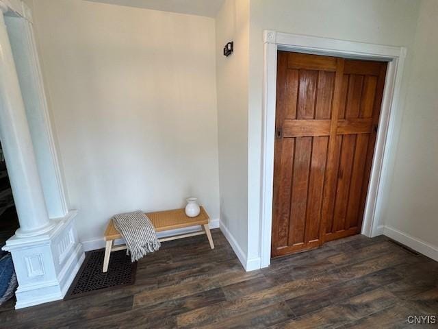 338 Leonard St, Oneida-Inside, NY 13421 - interior space featuring baseboards and dark wood finished floors