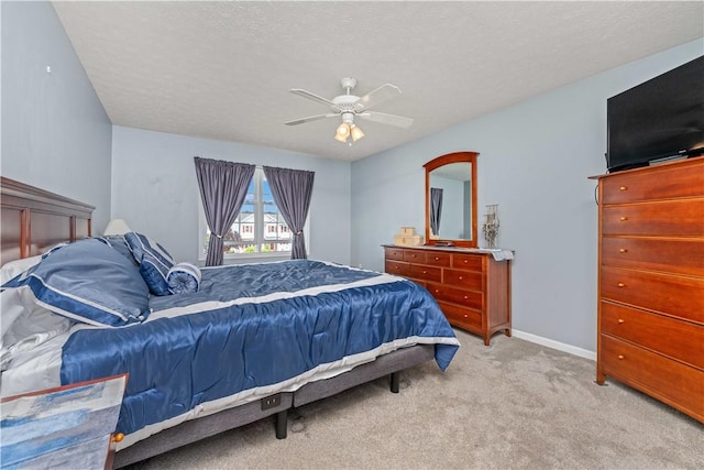 16 Leah Ln, Chili, NY 14514 - bedroom featuring light carpet, a ceiling fan, and a textured ceiling