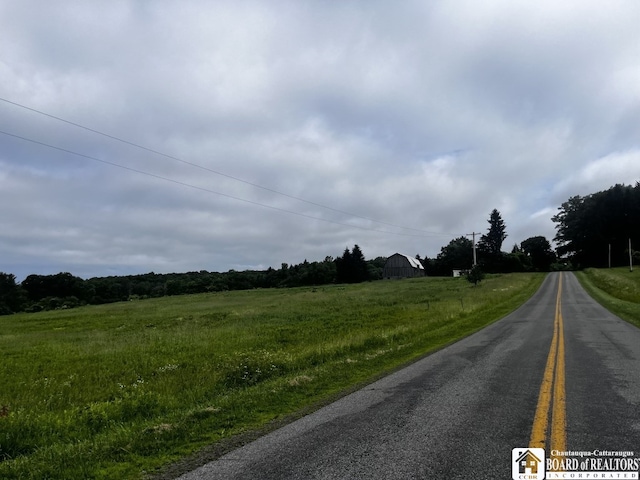 4871 Bayview Rd, Ellery, NY 14712 - view of asphalt road featuring a rural view