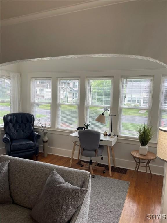 336 Hickok Ave, Syracuse, NY 13206 - office area with wood finished floors and baseboards