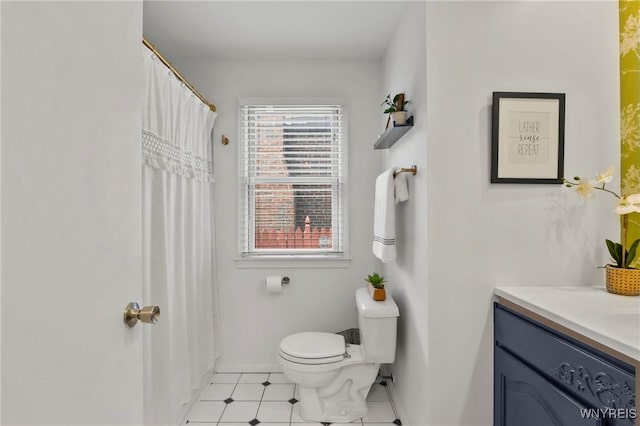580 Roycroft Blvd, Cheektowaga, NY 14225 - bathroom featuring vanity, curtained shower, and tile patterned floors