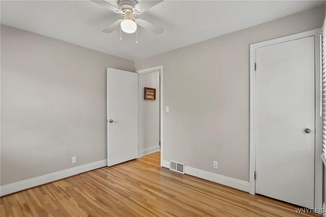 580 Roycroft Blvd, Cheektowaga, NY 14225 - unfurnished bedroom with light wood finished floors and ceiling fan