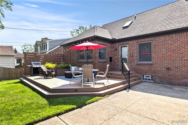 580 Roycroft Blvd, Cheektowaga, NY 14225 - view of patio / terrace featuring grilling area and a deck