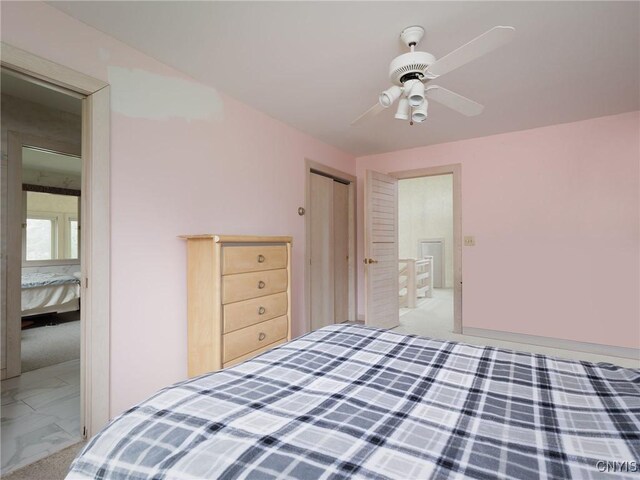21751 Hewitt Dr, Champion, NY 13619 - bedroom featuring a ceiling fan