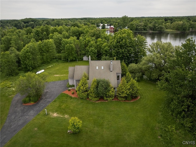 21751 Hewitt Dr, Champion, NY 13619 - view from above of property with a nearby body of water and a forest