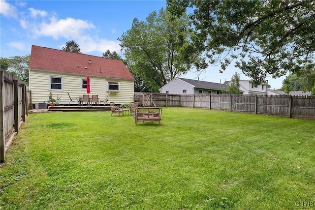 120 Gordon Rd, Clay, NY 13212 - fenced backyard featuring a wall mounted AC