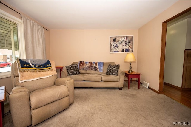 241 Shanley St, Cheektowaga, NY 14206 - carpeted living area featuring baseboards