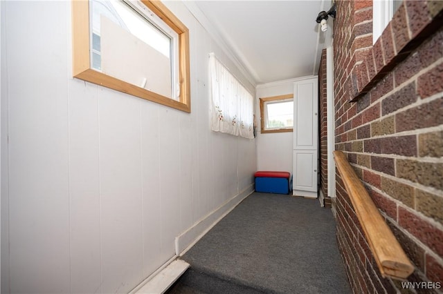 241 Shanley St, Cheektowaga, NY 14206 - hallway featuring dark colored carpet