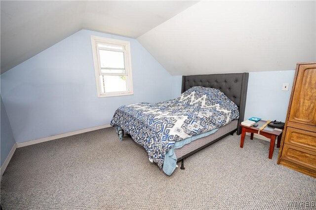 241 Shanley St, Cheektowaga, NY 14206 - bedroom featuring lofted ceiling and light colored carpet