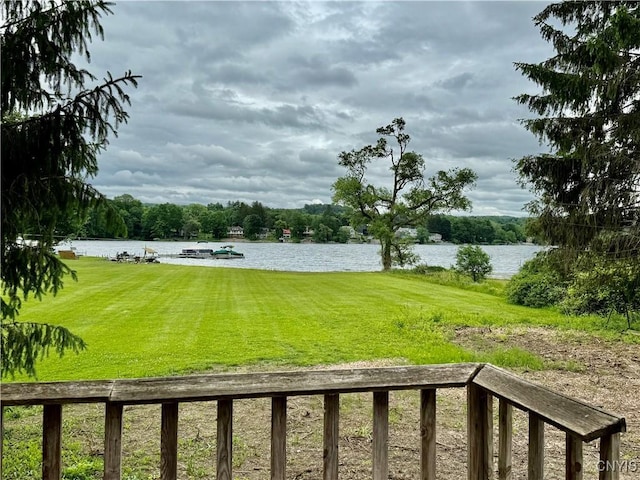 2600 Abend Pt, Marcellus, NY 13110 - view of green lawn featuring a water view