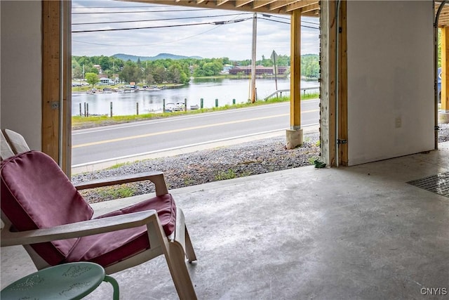 142 S Shore Rd, Webb, NY 13420 - view of patio featuring a water view