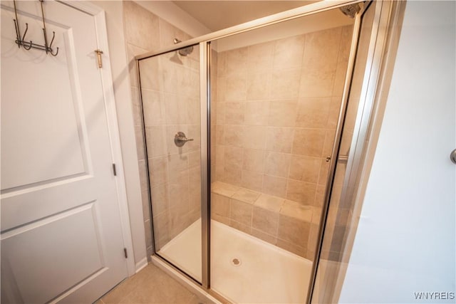 510 Limestone Ct, Grand Island, NY 14072 - bathroom with a shower stall and tile patterned flooring