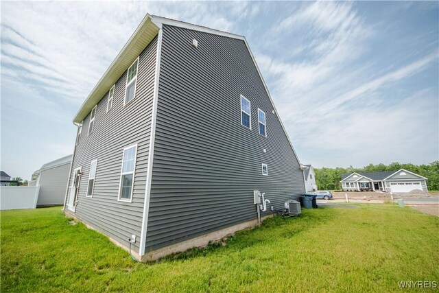 510 Limestone Ct, Grand Island, NY 14072 - view of property exterior featuring a central air condition unit