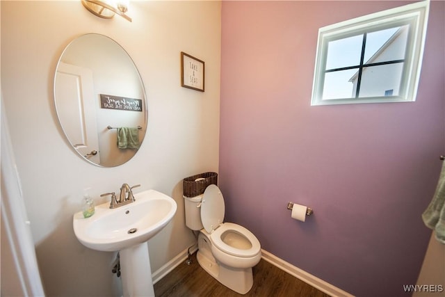 510 Limestone Ct, Grand Island, NY 14072 - half bath with wood finished floors and toilet