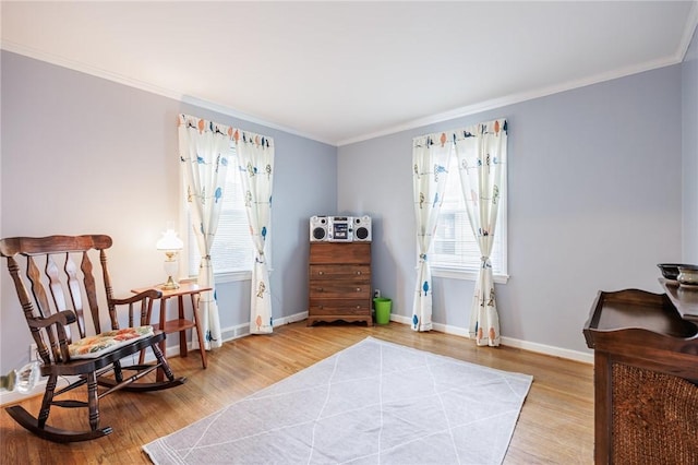 309 Brandon Rd, Irondequoit, NY 14622 - sitting room with crown molding and wood finished floors