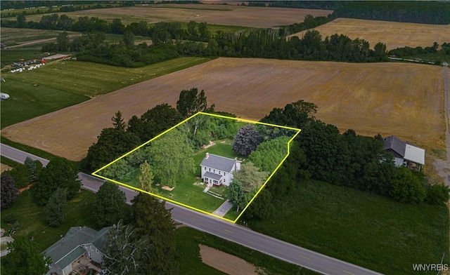 7395 W Somerset Rd, Somerset, NY 14008 - view of rural area with property boundaries highlighted and extensive farmland