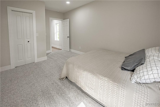 7395 W Somerset Rd, Somerset, NY 14008 - carpeted bedroom featuring a closet and recessed lighting