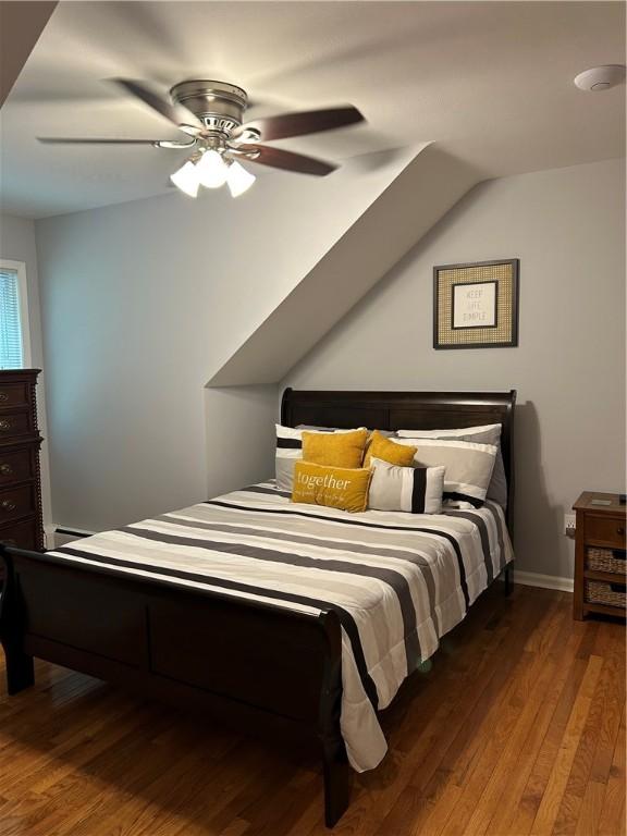 38 Hemlock Ln, Erwin, NY 14870 - bedroom featuring wood finished floors and ceiling fan